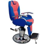 Big Boss Salon Chair Red & Blue color Left view