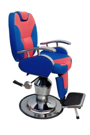 Big Boss Salon Chair Red & Blue color Left view