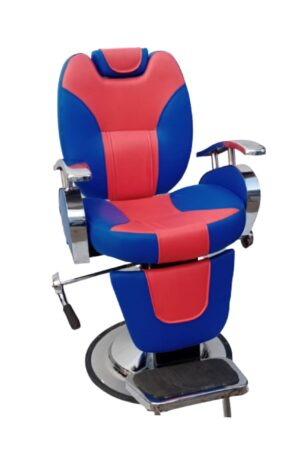 Big Boss Salon Chair Red & Blue color Front view