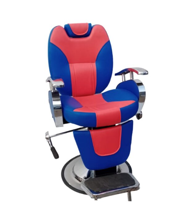 Big Boss Salon Chair Red & Blue color Front view