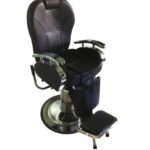 Beauty Salon Chair Black Left View