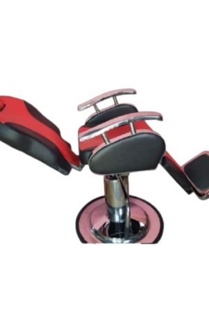 Big Boss Salon Chair Red and Black Left View