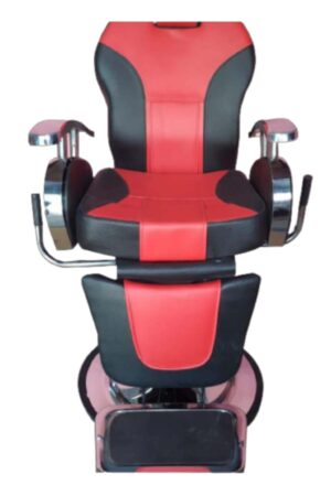 Big Boss Salon Chair Red and Black Front View