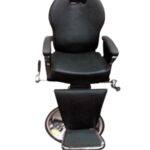 Beauty Salon Chair Black Color Front view